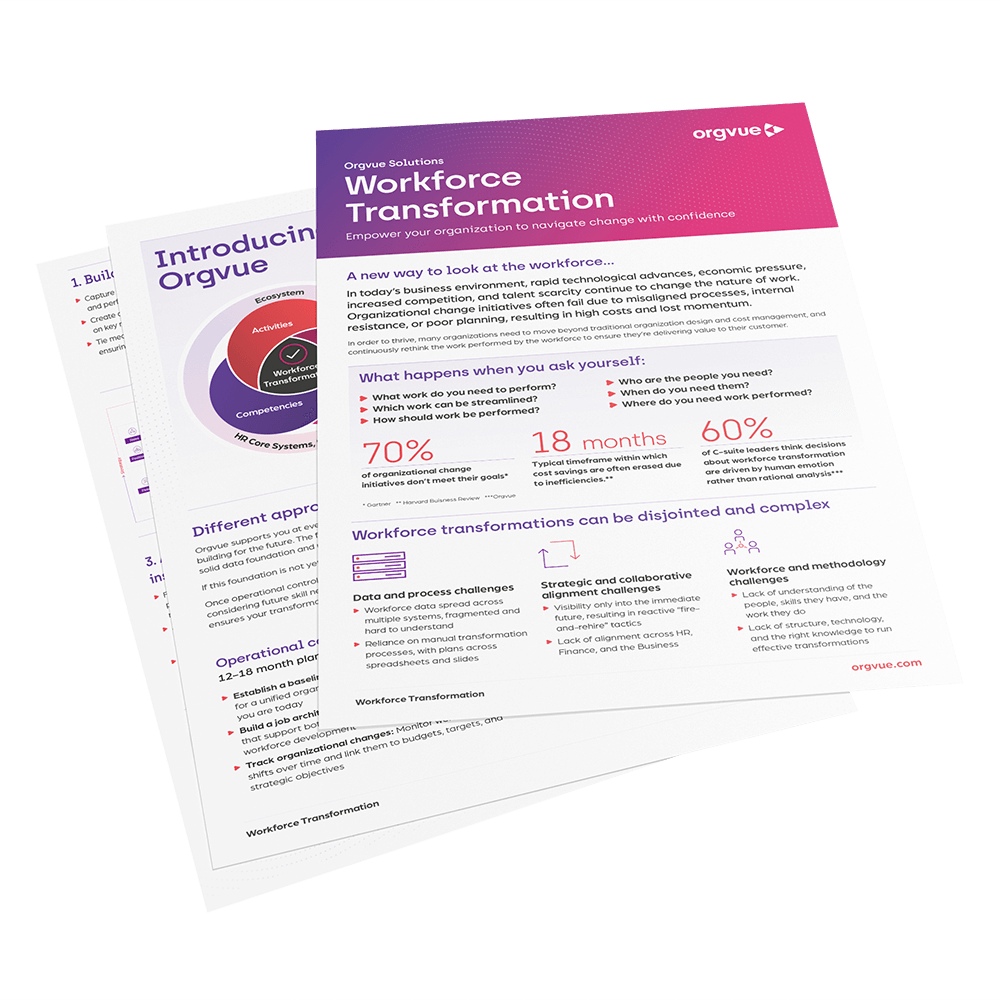 A preview image of the solution brief 'Workforce transformation'